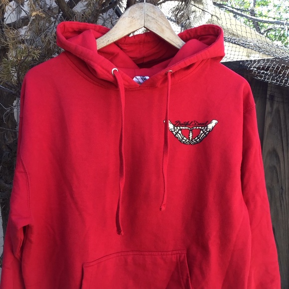 Grateful Dead skeleton hands heart hoodie men’s medium official merch 2021 - Picture 1 of 5